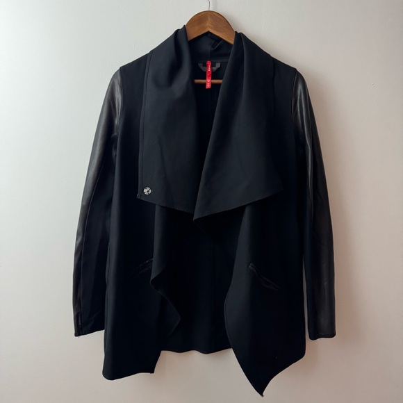 SPANX Faux Leather Convertible Jacket size M - Picture 2 of 8